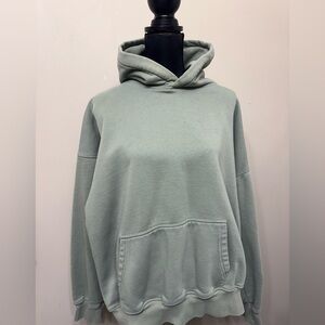 Hours Men’s Drop Shoulder Light Green Sweatshirt/Hoodie XL